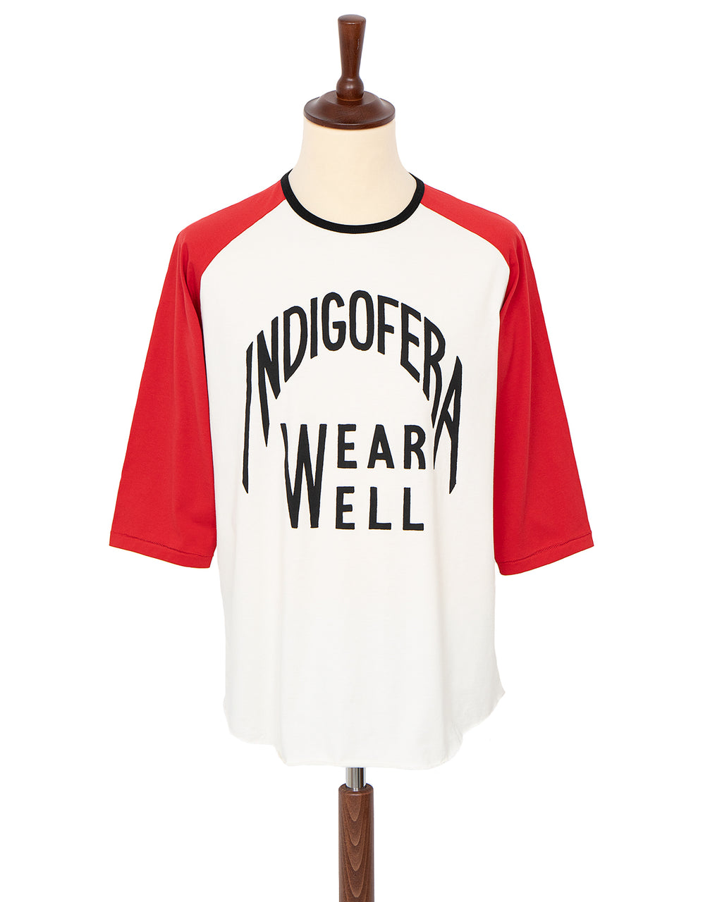 Indigofera Leon Raglan Sweater, Red / Cocatoo "Wear Well"