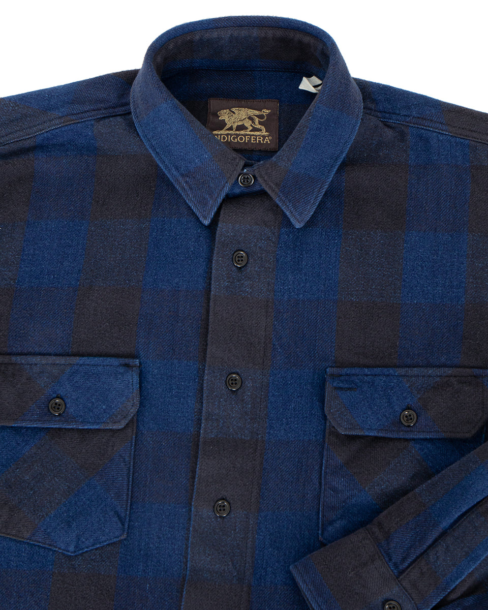 Indigofera Norris Shirt, Black / Indigo