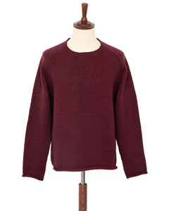 Indigofera Willow Wool Sweater, Burgundy