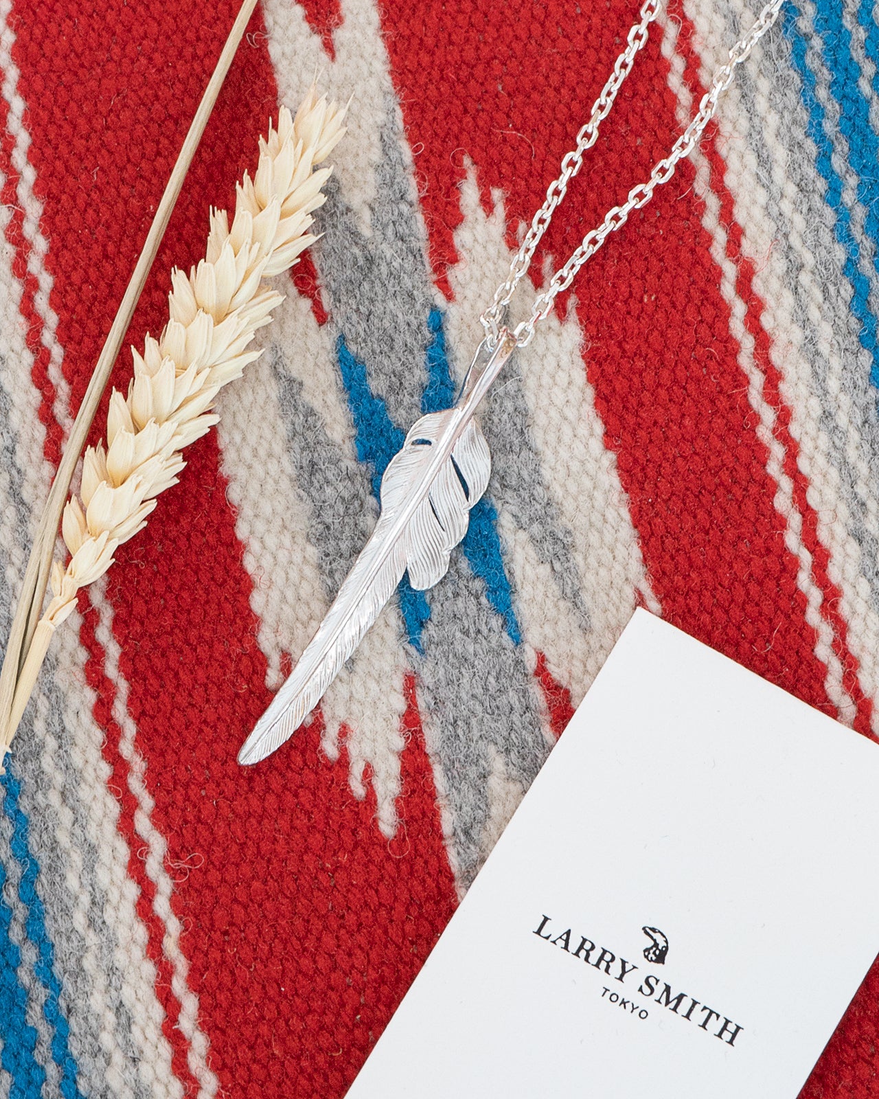 Larry Smith Silver Kazekiri Feather, Large (Left) – Pancho And 