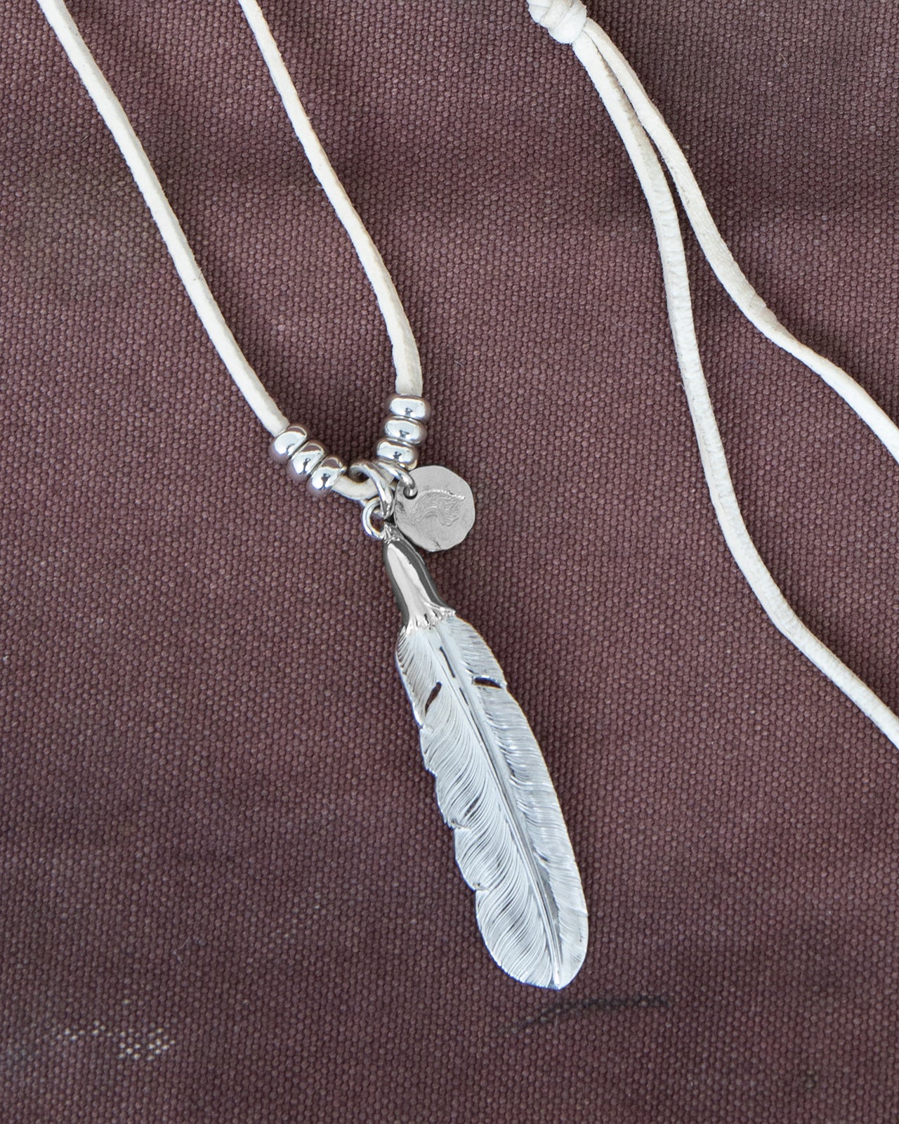 Larry Smith Feather Necklace Combination, All Silver