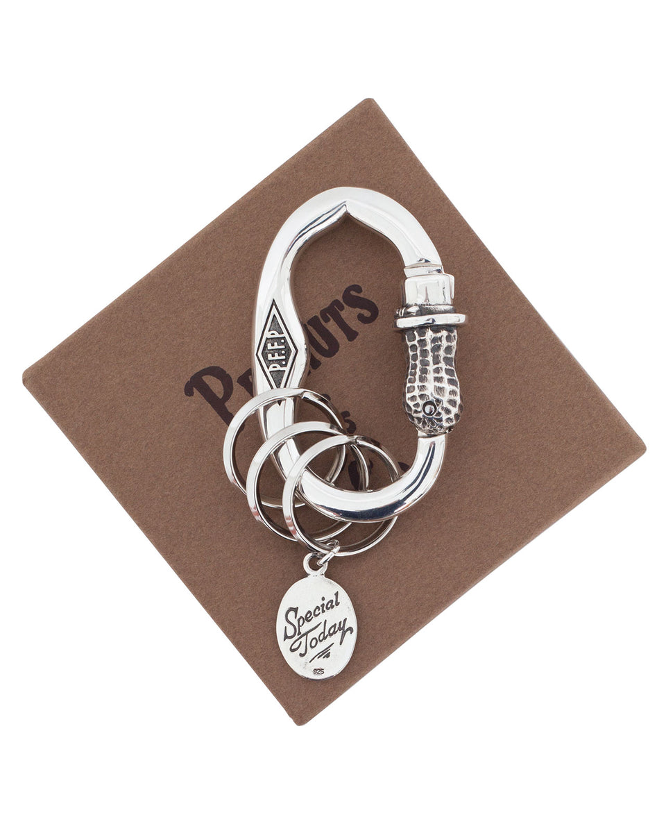 Peanuts & Co, Bero Peanuts Carabiner, Silver
