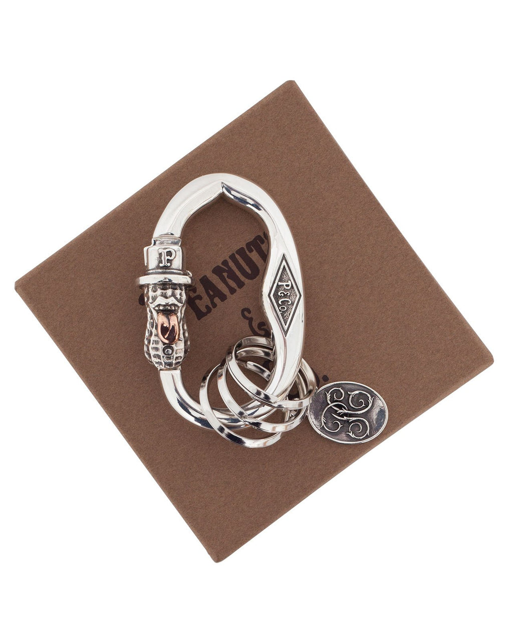 Peanuts & Co, Bero Peanuts Carabiner, Silver