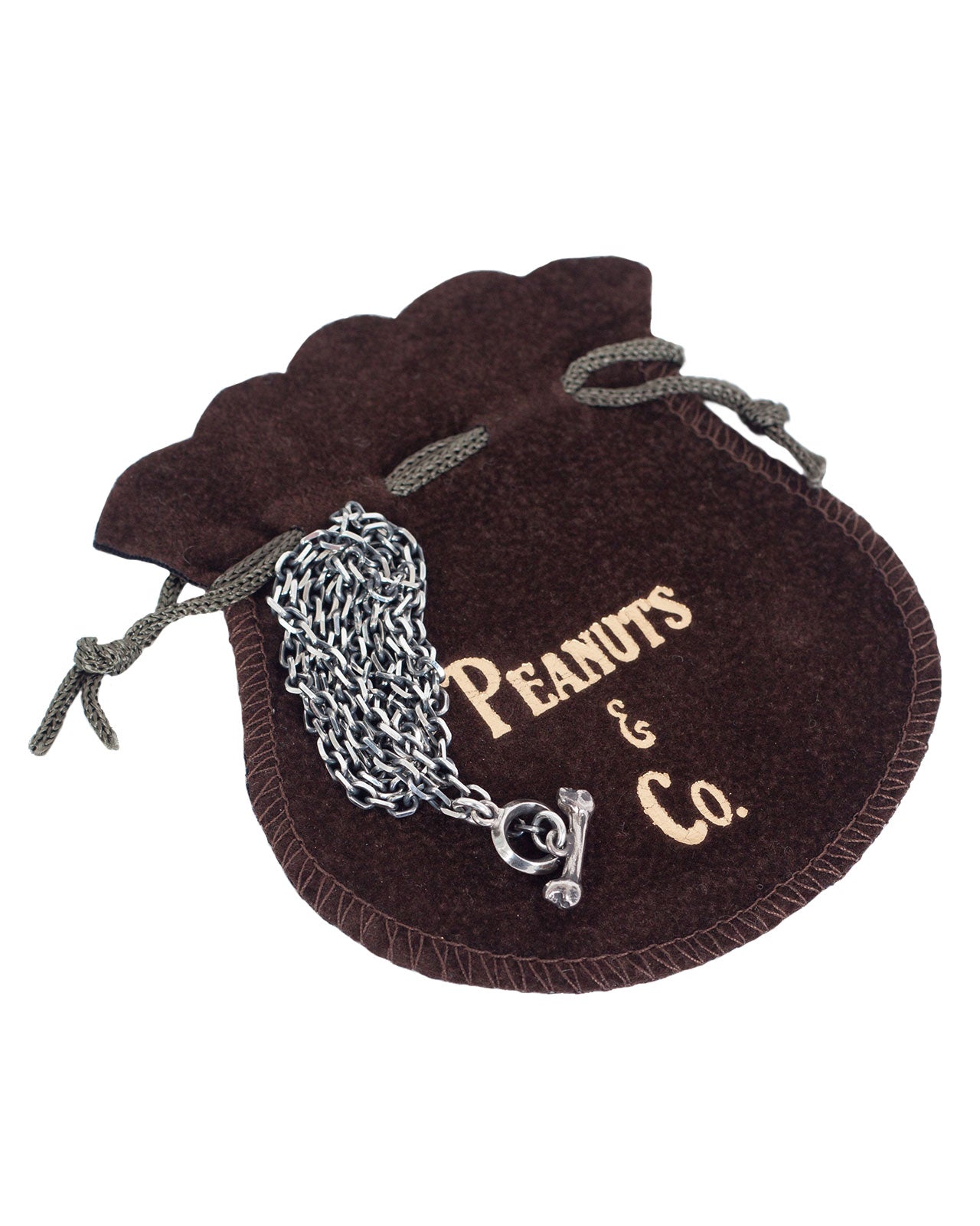 Peanuts & Co Skull Hook Chain, Silver, Square