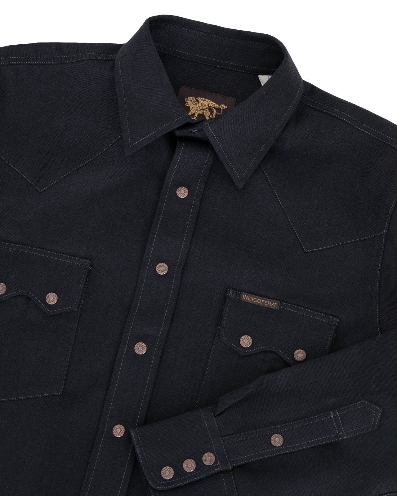 Indigofera Ryman Denim Shirt, Black