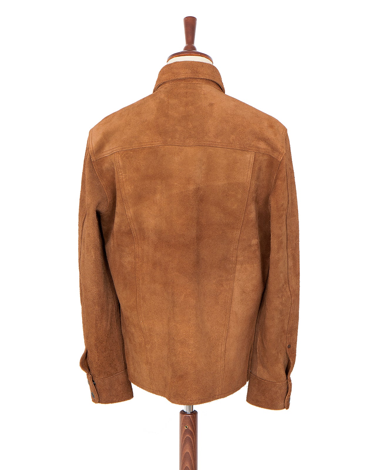 Indigofera Copeland Shirt, Rough Out Leather, Cognac