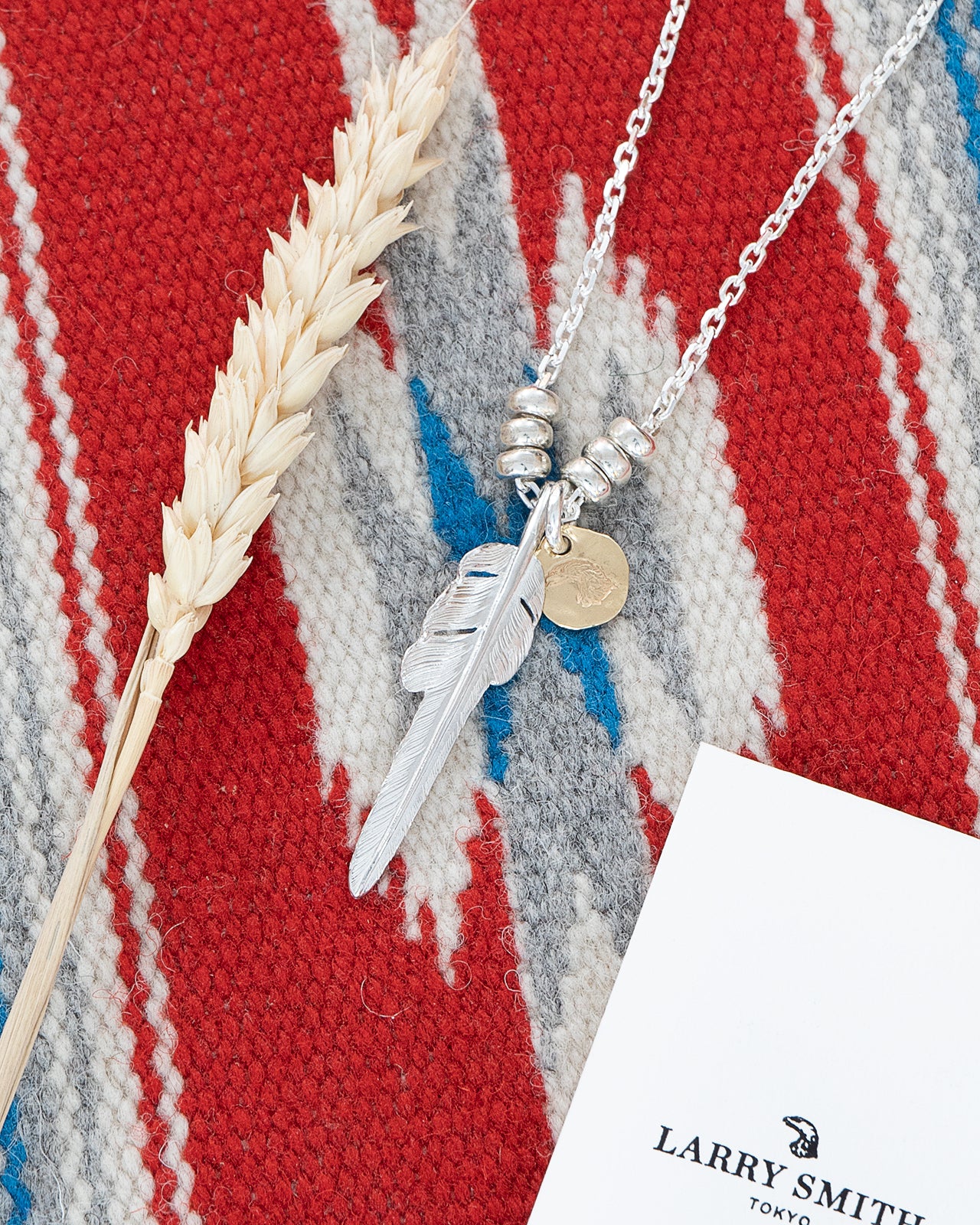 Larry Smith Kazekiri Feather Necklace, 60cm - Panchoandlefty.se